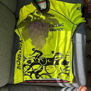 Cycling France Bordeaux Jersey in Yellow and Black